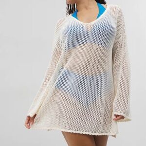 Soma Cotton Crochet-Style Shift Cover-Up